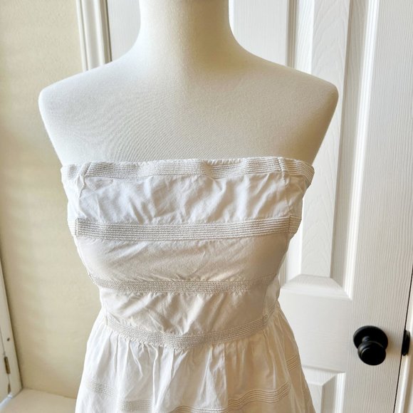 J. Crew Ivory Strapless Ginny Mini Dress - Picture 4 of 14